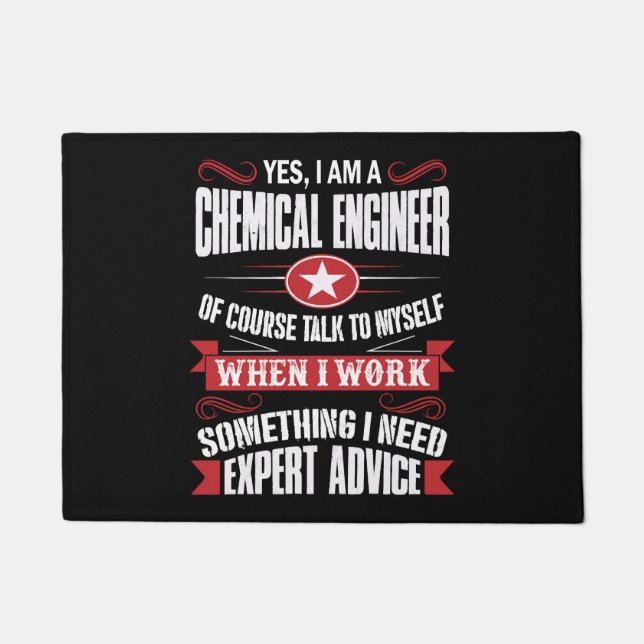 Chemical Engineer CHRISTMAS GIFT Doormat (Front)