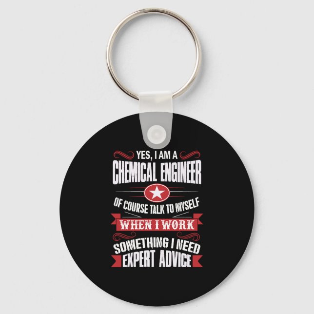 Chemical Engineer CHRISTMAS GIFT Key Ring (Front)