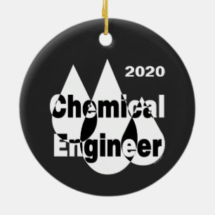 Chemical Engineer Drops Ceramic Tree Decoration