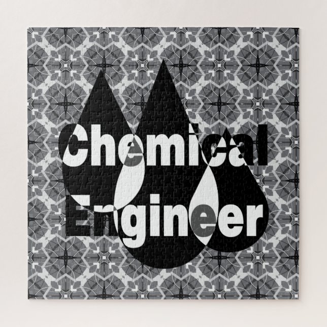 Chemical Engineer Drops Jigsaw Puzzle (Vertical)