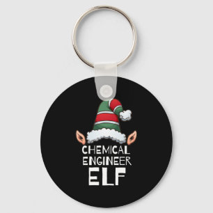 Chemical Engineer Elf Christmas Holidays Xmas Key Ring