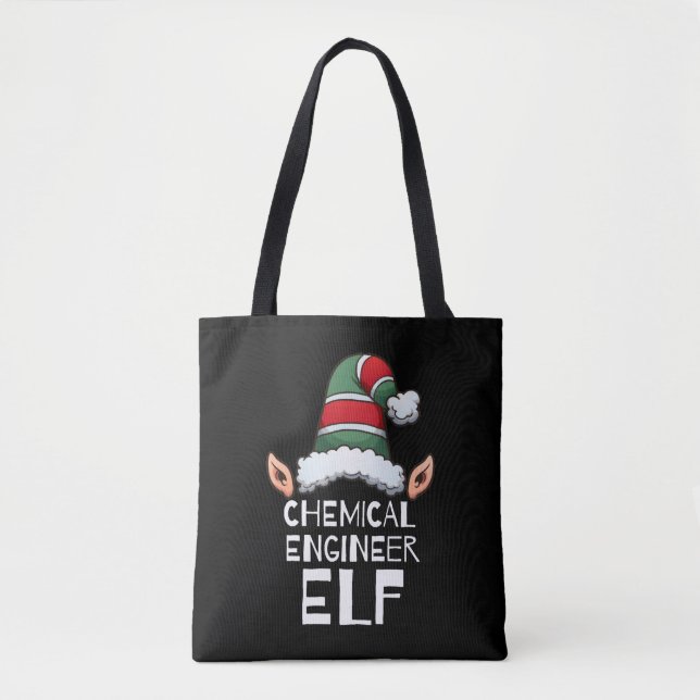 Chemical Engineer Elf Christmas Holidays Xmas Tote Bag (Front)