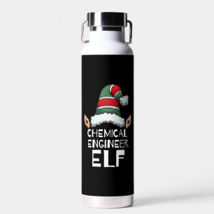 Chemical Engineer Elf Christmas Holidays Xmas Water Bottle