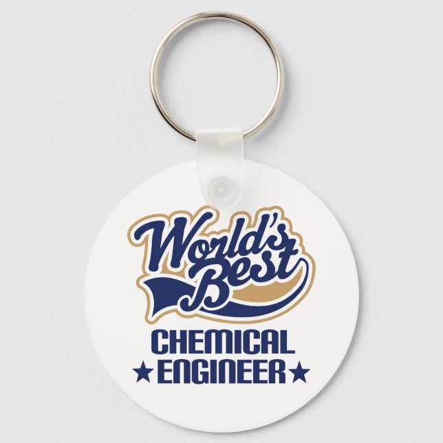 Chemical Engineer Gift Key Ring (Front)