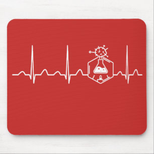 Chemical Engineer Heartbeat Mouse Mat