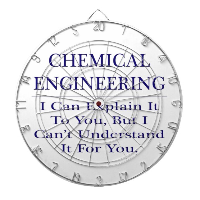 Chemical Engineer Joke .. Explain Not Understand Dartboard (Front)
