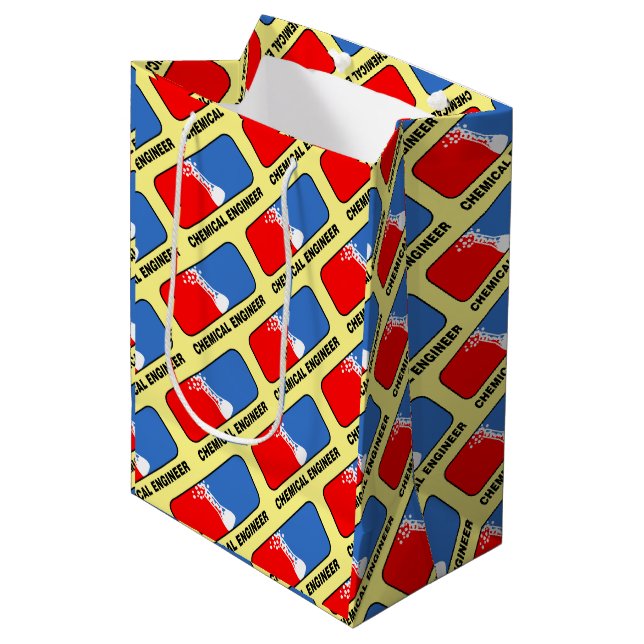 Chemical Engineer League Medium Gift Bag (Front Angled)
