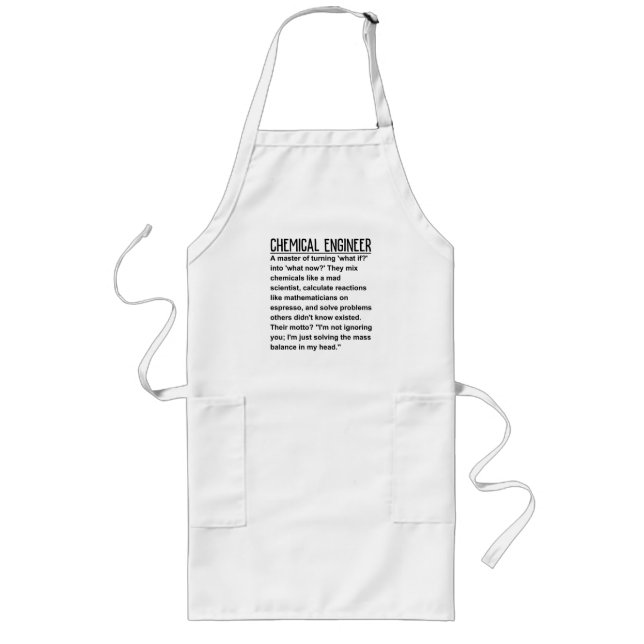 Chemical engineer long apron (Front)