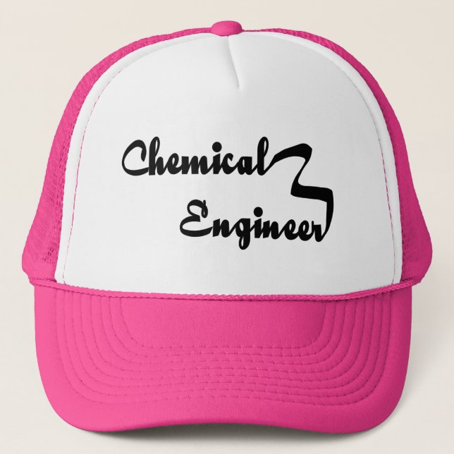 Chemical Engineer Ribbon Trucker Hat (Front)
