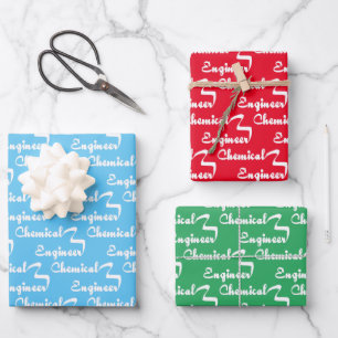 Chemical Engineer Ribbon Wrapping Paper Sheet