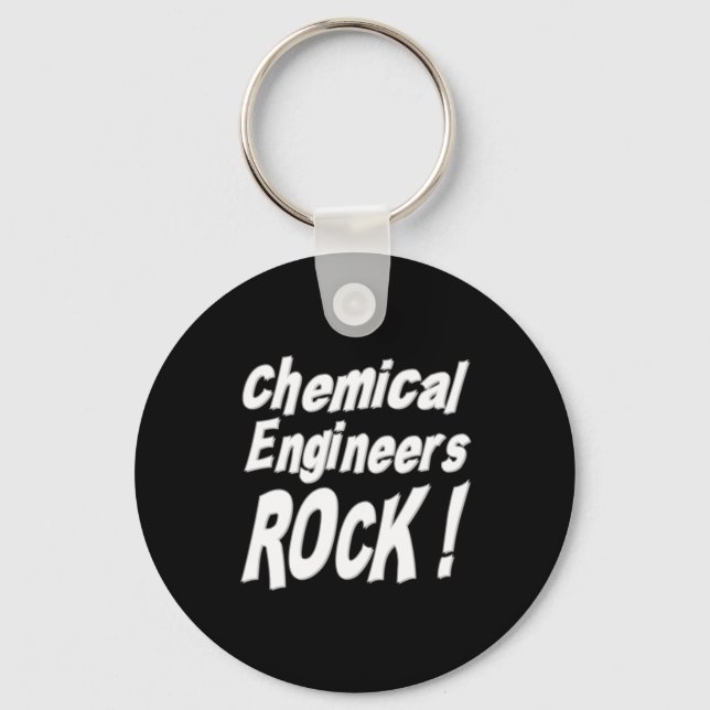 Chemical Engineers Rock! Keychain (Front)