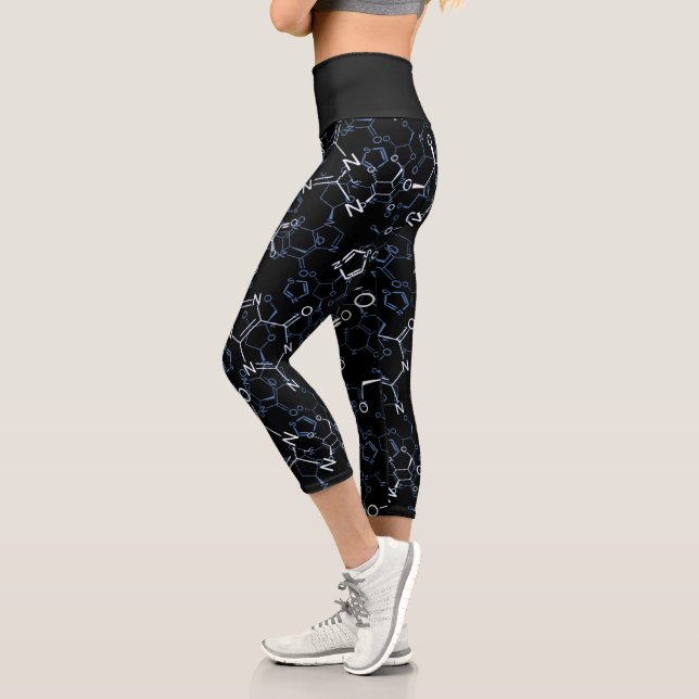Chemical Formula Chemistry Gifts Capri Leggings (Left)