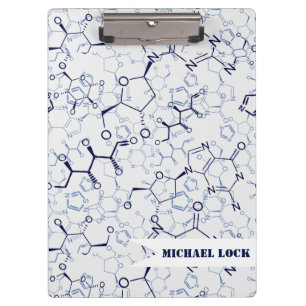 Chemical Formula Chemistry Personalised Gifts Clipboard