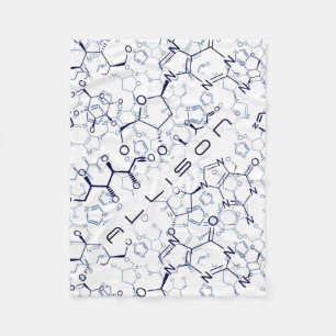 Chemical Formula Chemistry Personalised Gifts Fleece Blanket