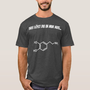 Chemical formula for dopamin LOVE T-Shirt