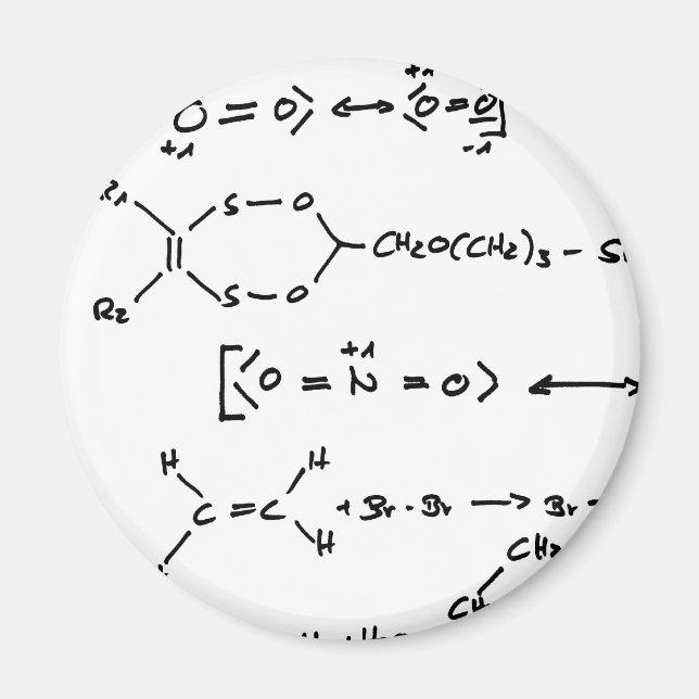 Chemical formula magnet (Front)