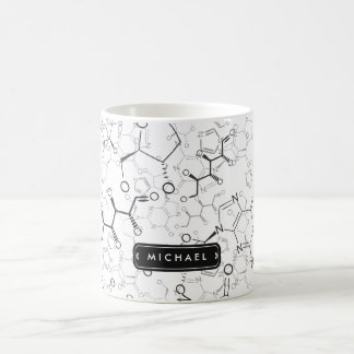Chemical Formula Pattern Chemistry Teacher Student Coffee Mug