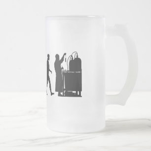Chemical formula researchers Chemistry Gifts Frosted Glass Beer Mug