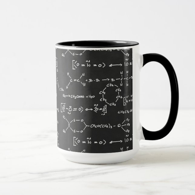 Chemical formula writing mug (Right)