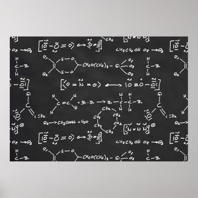 Chemical formula writing poster (Front)