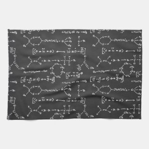 Chemical formula writing tea towel