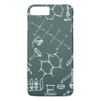 Chemical lab equipment scribbles