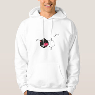 Chemical molecule with outer space view hoodie