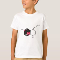 Chemical molecule with outer space view