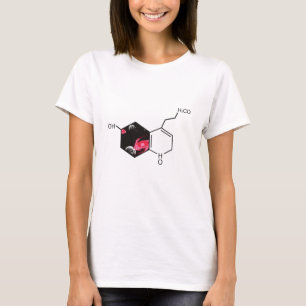 Chemical molecule with outer space view T-Shirt