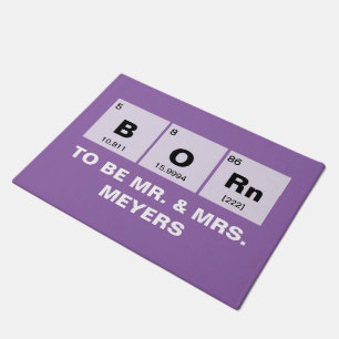 Chemical periodic table of elements: BORn Doormat