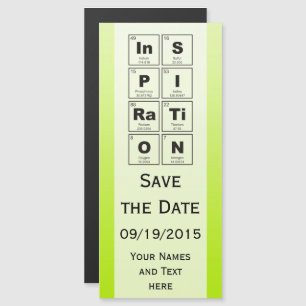 Chemical periodic table of elements: InSPIRaTiON Magnetic Invitation