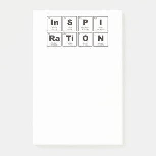 Chemical periodic table of elements: InSPIRaTiON Post-it Notes