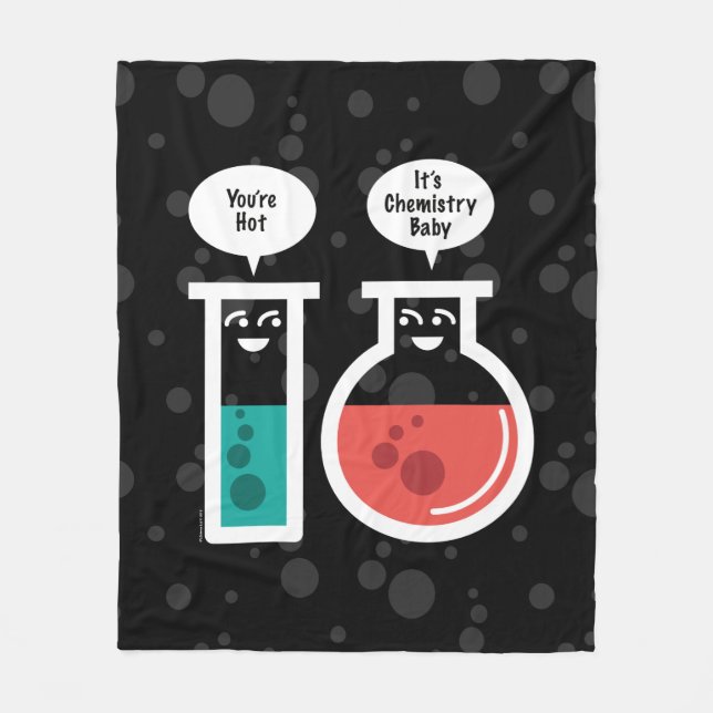 Chemical Reaction Fleece Blanket (Front)