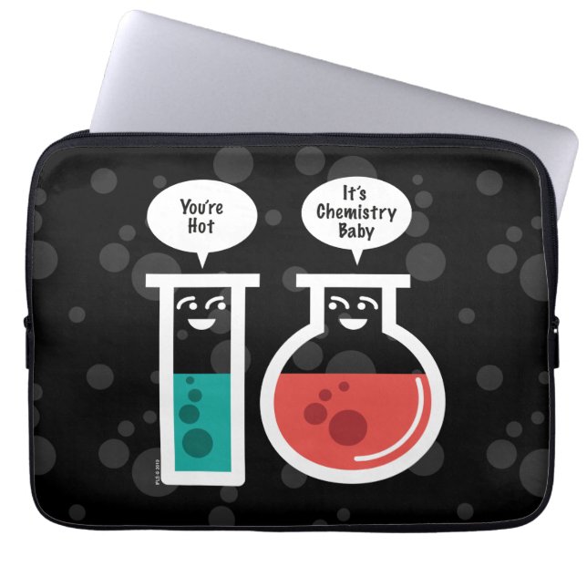 Chemical Reaction Laptop Sleeve (Front)