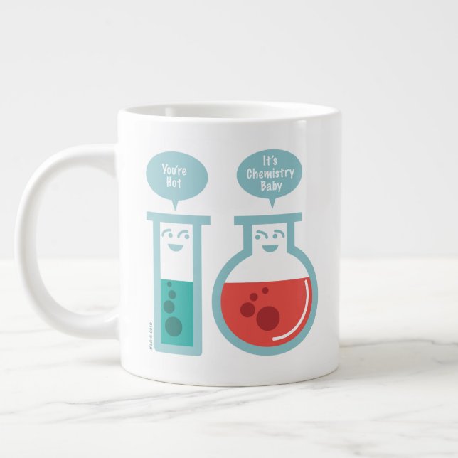 Chemical Reaction Large Coffee Mug (Left)