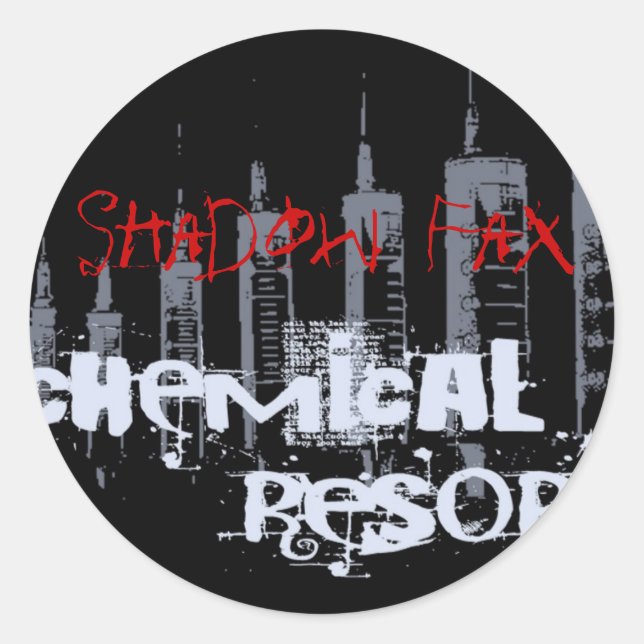 Chemical Resort Sticker Black (Front)