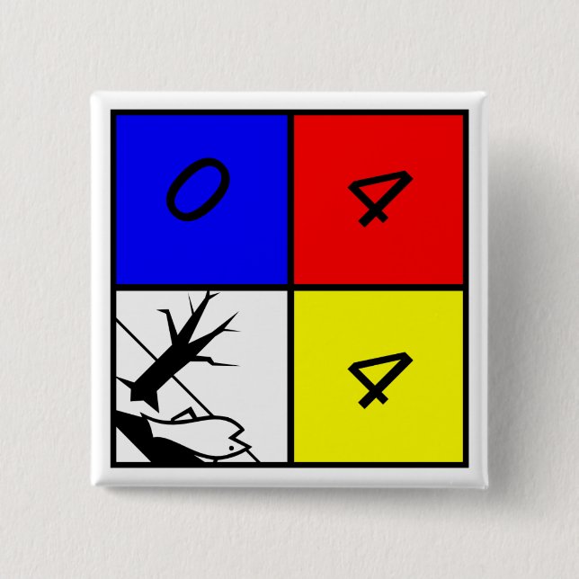 Chemical Warning Hazard to the Environment 15 Cm Square Badge (Front)