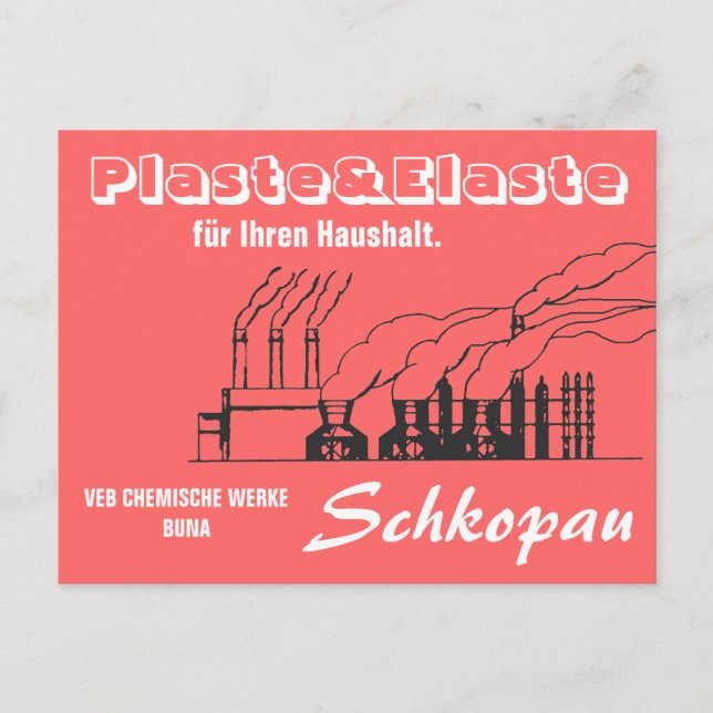 Chemie Werbedesign DDR Postcard (Front)