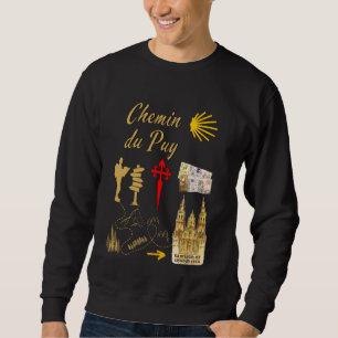 Chemin du Puy Santiago de Compostela Symbols Woman Sweatshirt