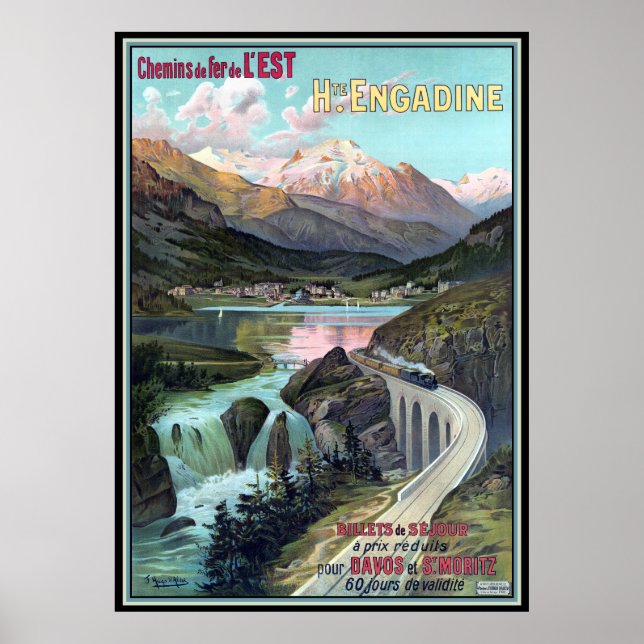 Chemins de fer for Davos and St. Moritz Poster (Front)