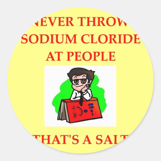 CHEMIST2.png Classic Round Sticker (Front)