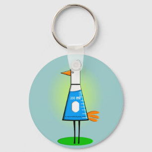 Chemist "Beeker Bird" Gifts Key Ring