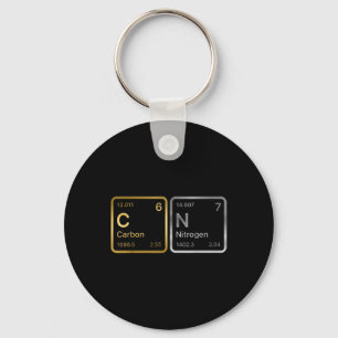 Chemist Biochemist Funny Lab Technician 67 Carbon Key Ring