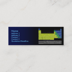 Chemist Card with Periodic Table