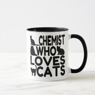 Chemist Loves Cats Mug