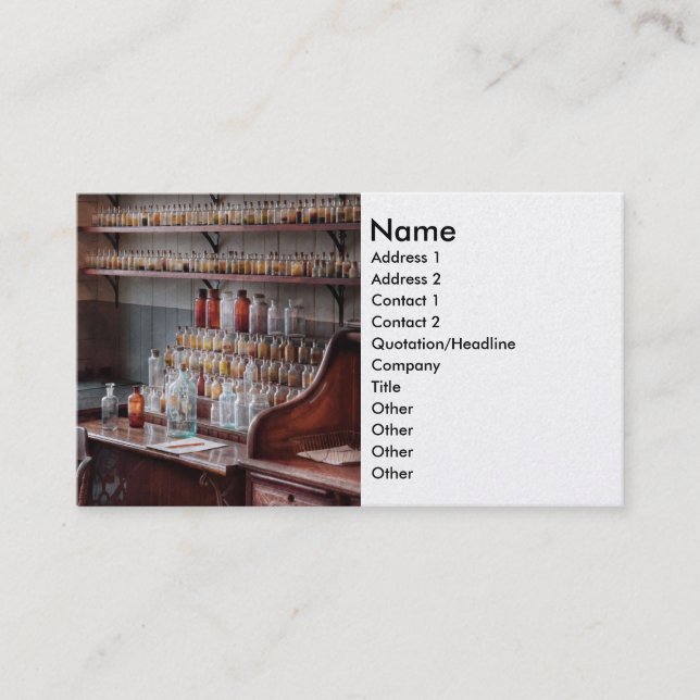 Chemist - Perfume Science Business Card (Front)
