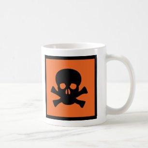 chemist skull sign coffee mug