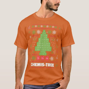 Chemistree Funny Science Christmas Tree Chemistry T-Shirt