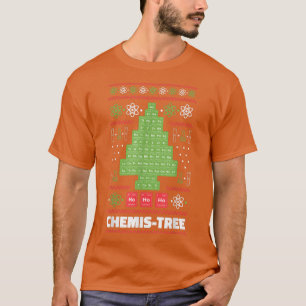 Chemistree Science Christmas Tree Chemistry Chemis T-Shirt