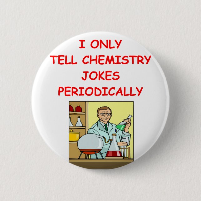chemistry 6 cm round badge (Front)